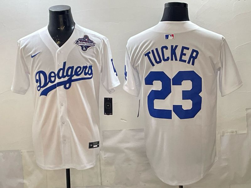 Men 2026 Los Angeles Dodgers #23 Tucker White Game Nike MLB Jersey style 0012->chicago cubs->MLB Jersey